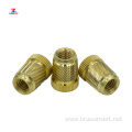 Copper nut copper insert embedded cold knurled nut